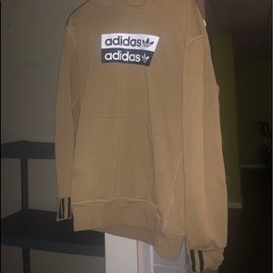 Lot of 2 boys xl Adidas hoodies & large Adidas shorts.